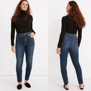 Madewell Womens Jeans Size 28 Curvy High Rise Skinny Stretch Cotton Denim